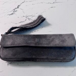 Brunello Cucinelli Gray Suede Clutch